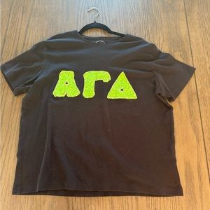 Embroidered Alpha Gamma Delta T-Shirt | AGD | ΑΓΔ